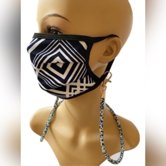 NEW Handmade AB Rhinestone FaceMask Holder Lanyard - Picture 16 of 16